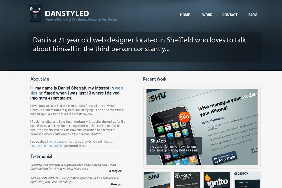 A great web design by Danstyled, Sheffield, United Kingdom: 