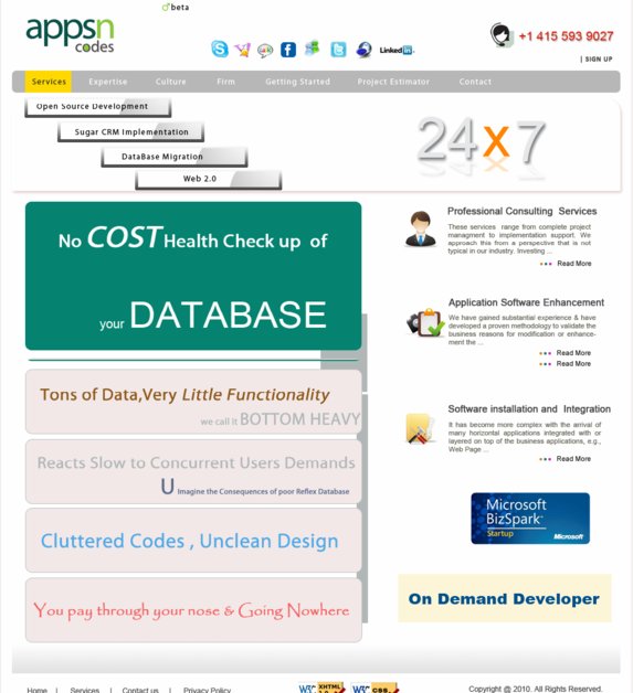 A great web design by appsncodes, Chennai, India: 