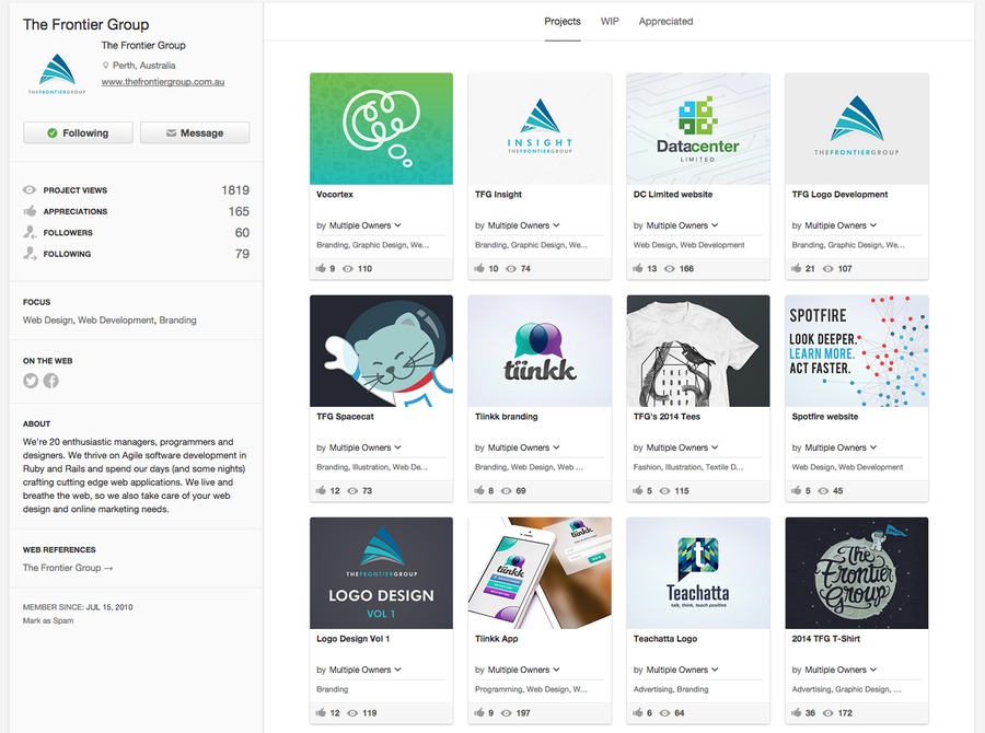 A great web design by The Frontier Group, Perth, Australia: 