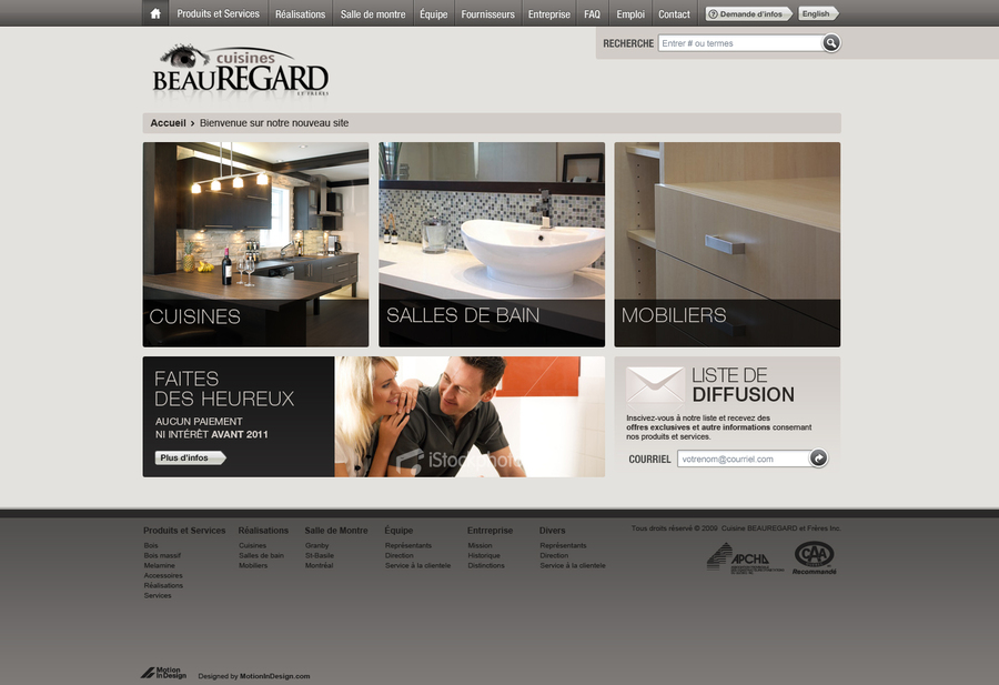 A great web design by Motion In Design, Montreal, Canada: 
