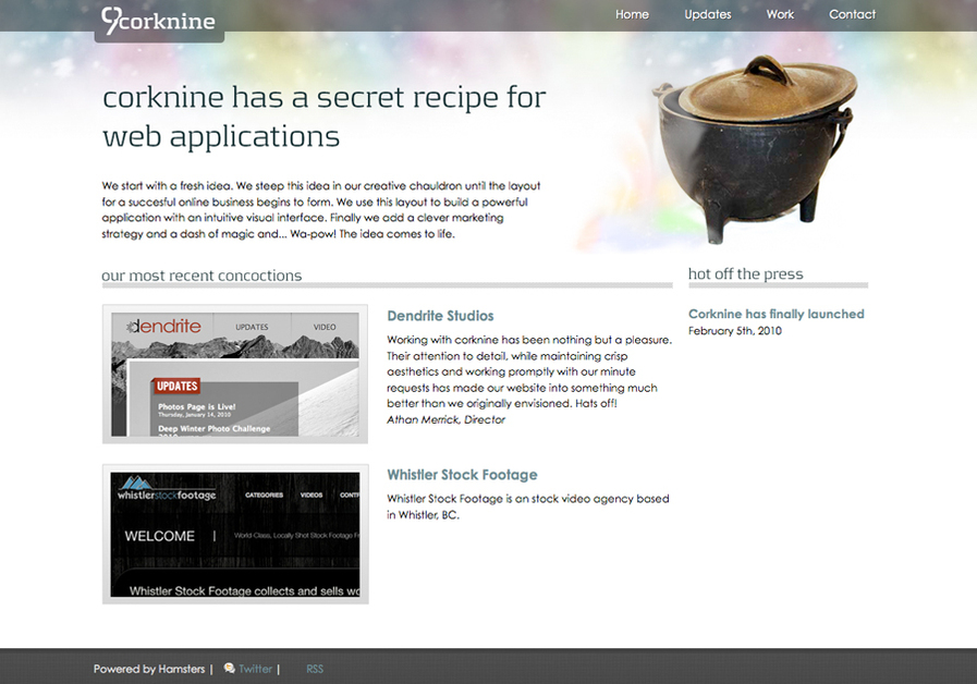 A great web design by Corknine, Vancouver, Canada: 