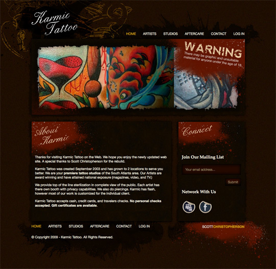 A great web design by Scott Christopherson, Atlanta, GA: 