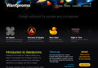 A great web design by Wantpromo.com, Odessa, Ukraine: 