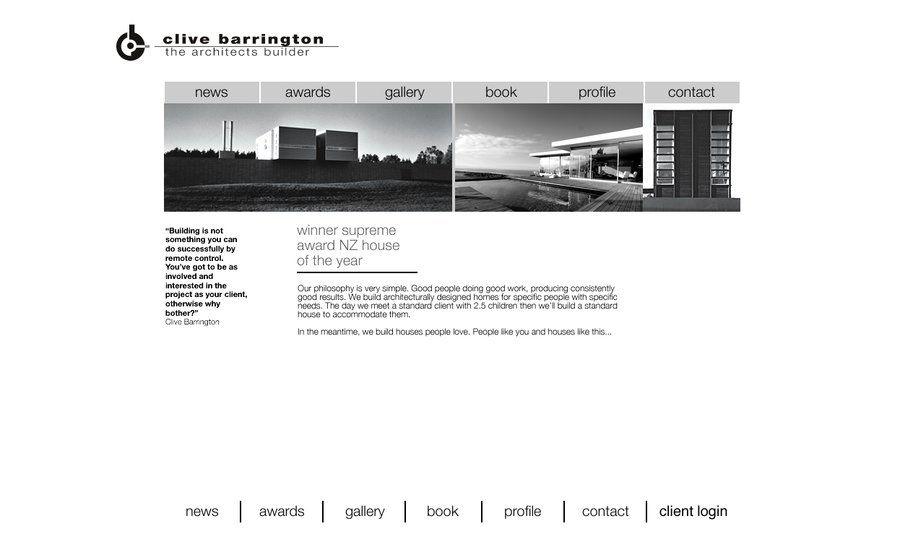 A great web design by Barrington Arch, Christchurch, New Zealand: 