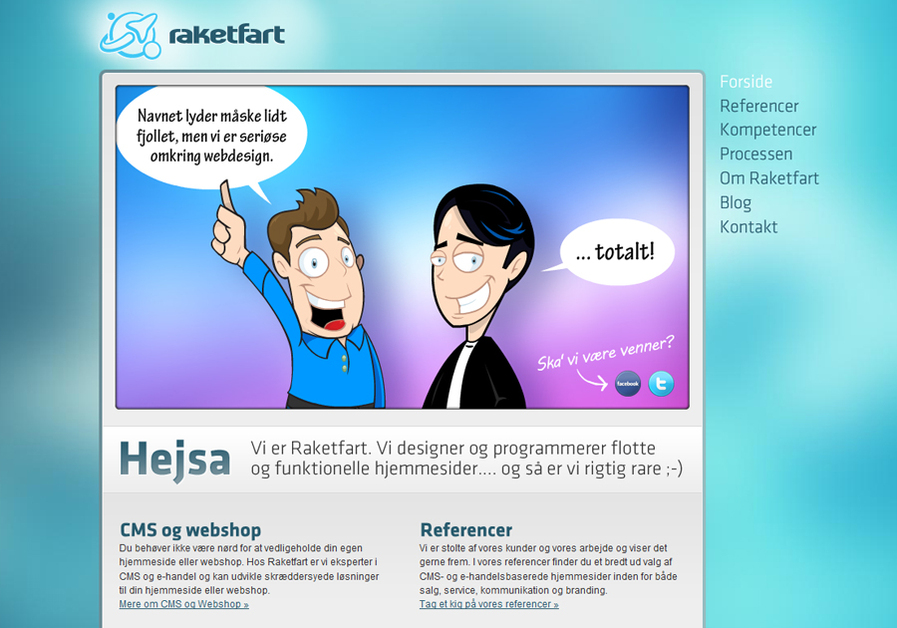 A great web design by Raketfart, Kolding, Denmark: 