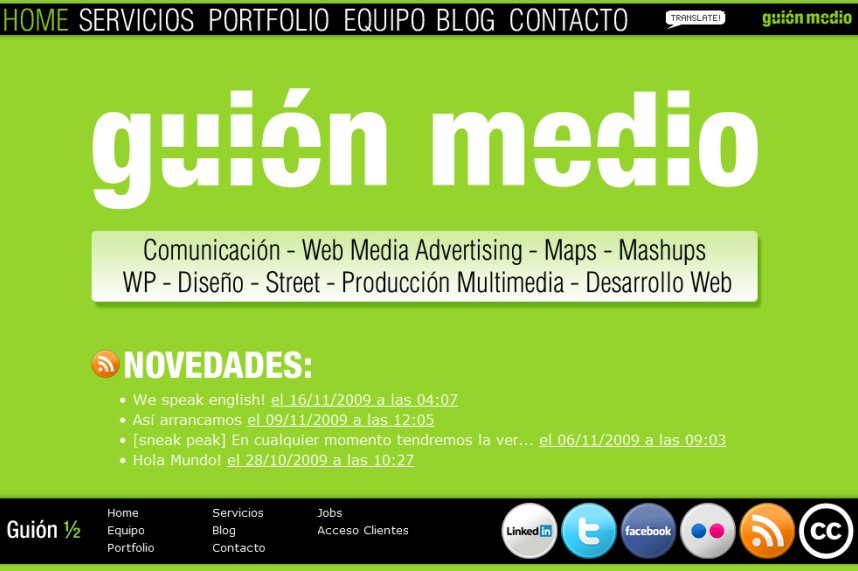 A great web design by Guión Medio, Parana, Argentina: 