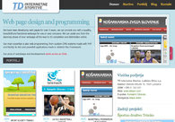 A great web design by TD Internet Services, Ljubljana, Slovenia: 