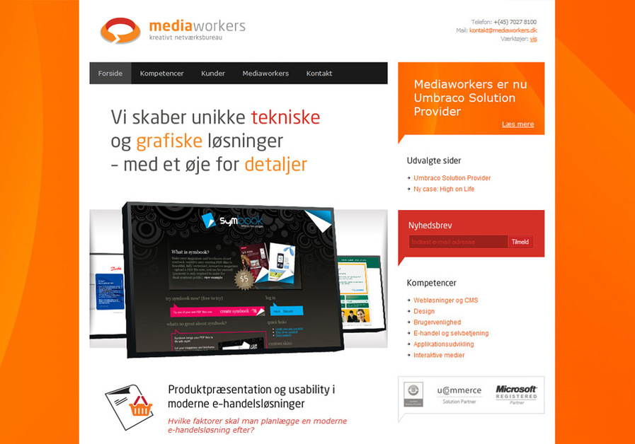 A great web design by Mediaworkers ApS, Aarhus, Denmark: 