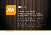 A great web design by Adam Welling, Salt Lake City, UT: 