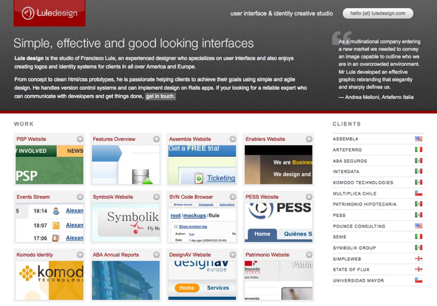 A great web design by Lule design, Monterrey, Mexico: 