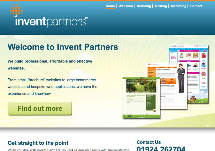A great web design by Invent Partners, Leeds, United Kingdom: 