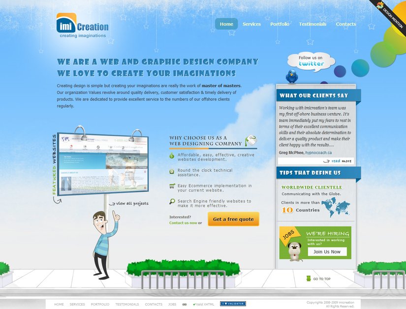 A great web design by imicreation, New Delhi, India: 