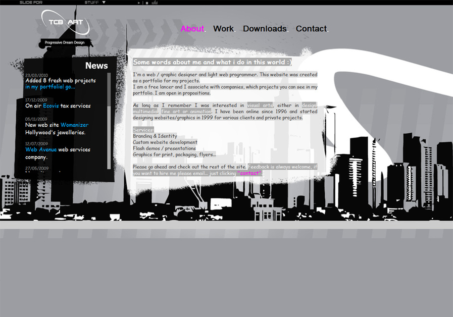 A great web design by tcbart, Patras, Greece: 