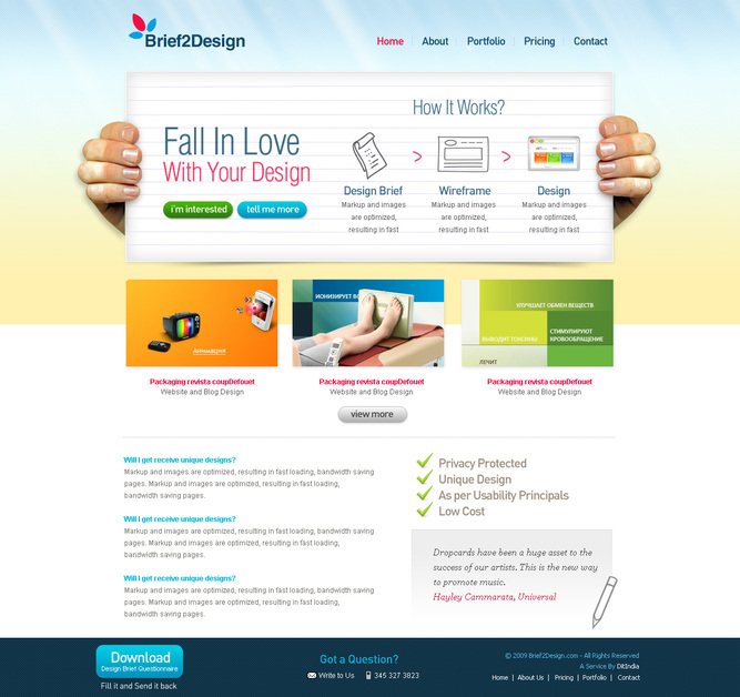 A great web design by Brief2Design, Ahmedabad, India: 