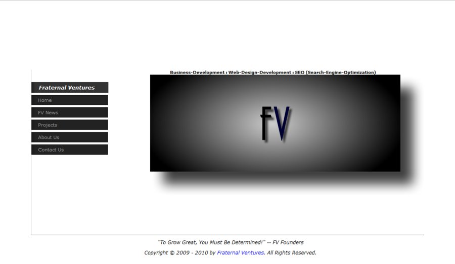 A great web design by Fraternal Ventures, New York, NY: 