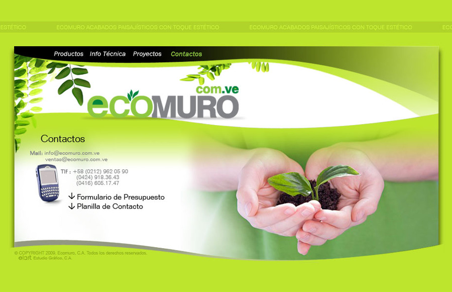 A great web design by Elart Estudio Grafico, Caracas, Venezuela: 