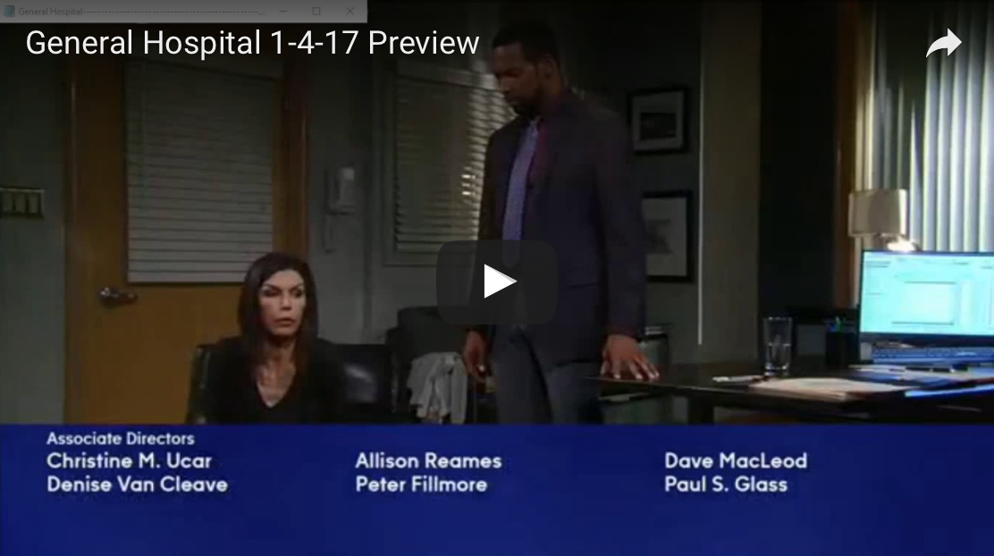 WATCH 'General Hospital' Preview Video Wednesday, January 4 Soap