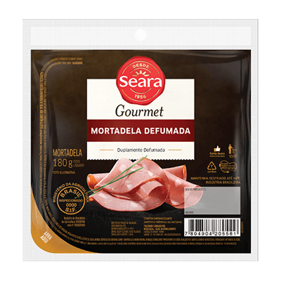 Mortadela Defumada fatiada Seara Gourmet 180g