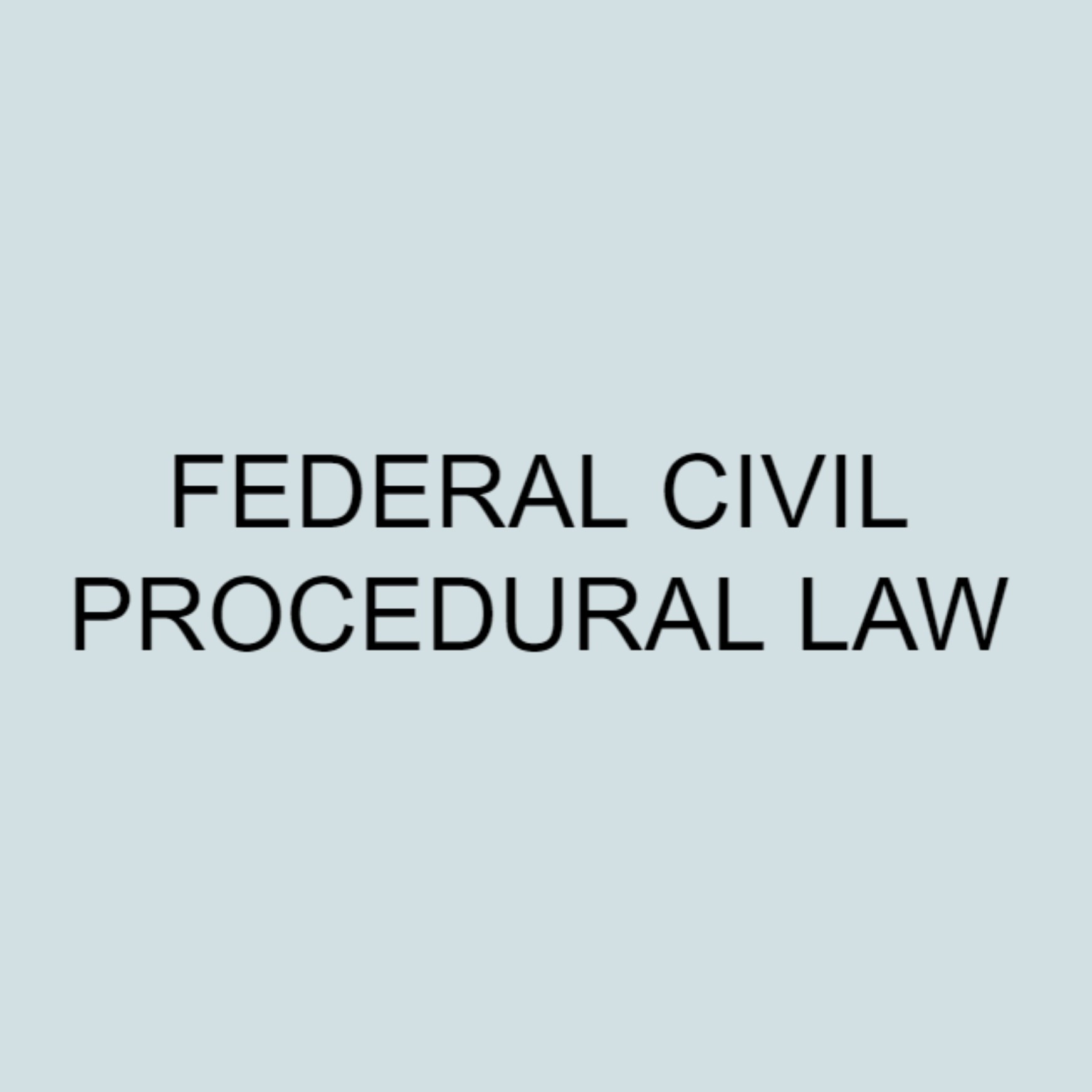 Civil Procedures
