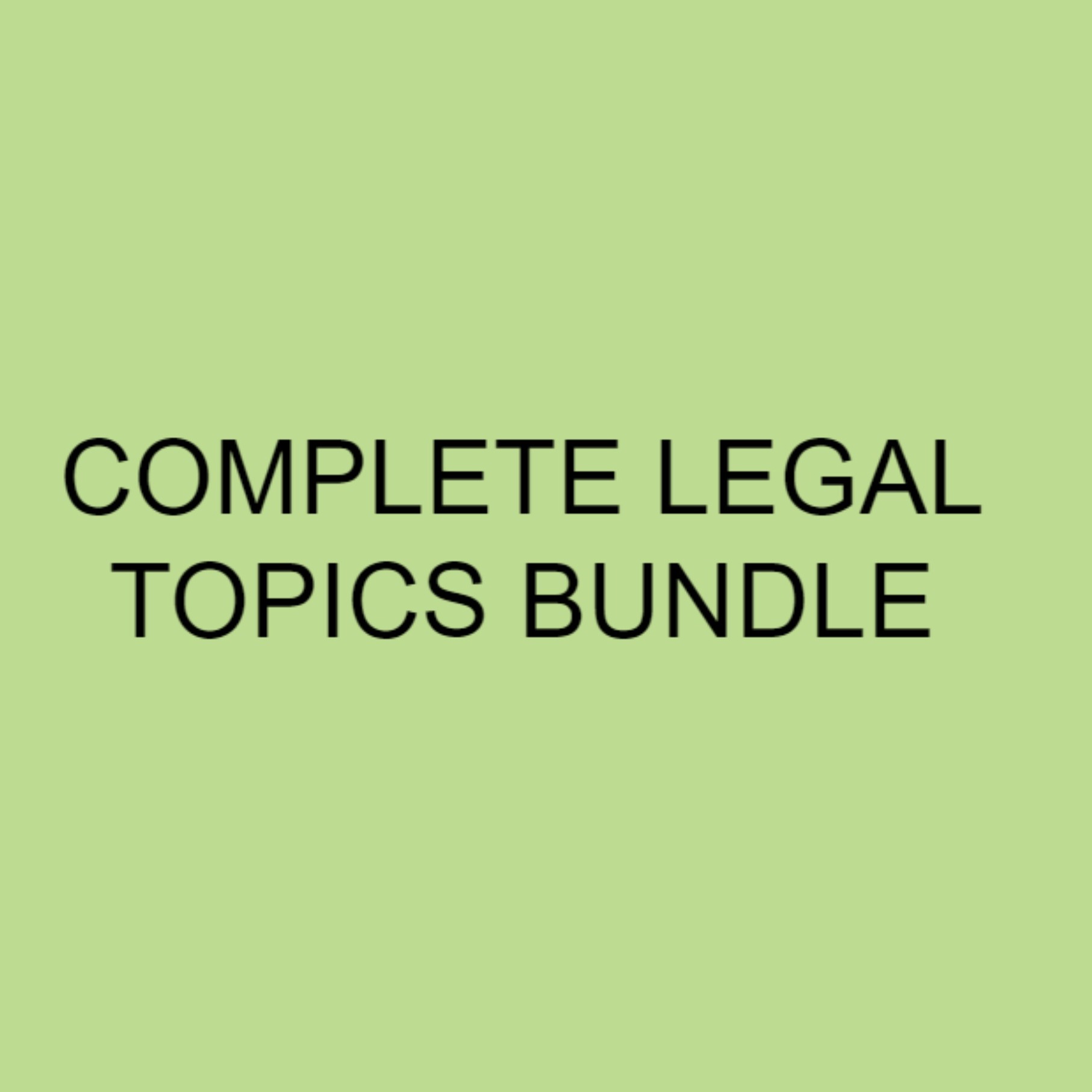 Complete Uniform Bar Exam (UBE) Study Guide Bundle 