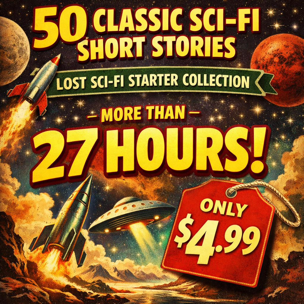 Lost Sci-Fi Starter Collection: 50 Vintage Science Fiction Short Stories (27+ Hours)