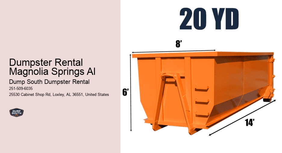 Dumpster Rental Magnolia Springs Al