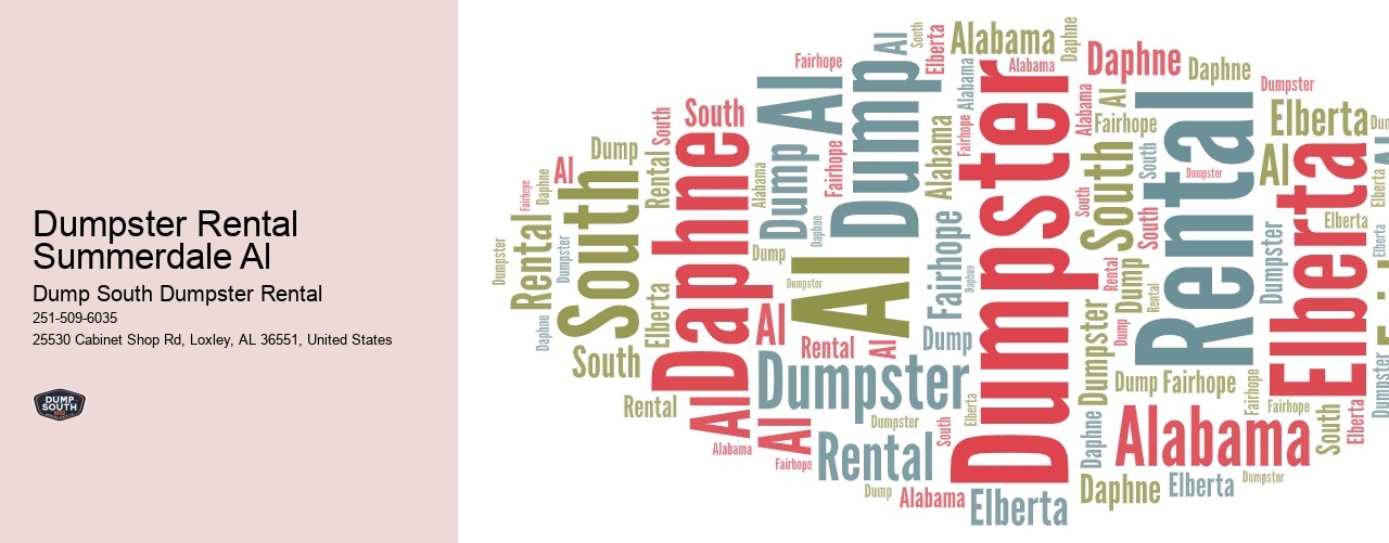 Dumpster Rental Summerdale Al