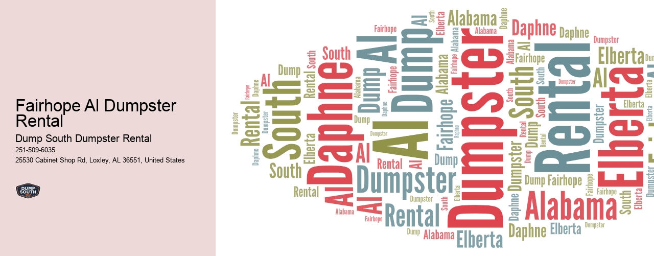 Fairhope Al Dumpster Rental