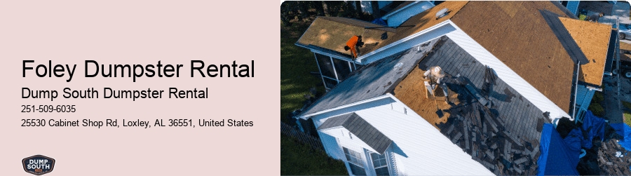 Foley Dumpster Rental