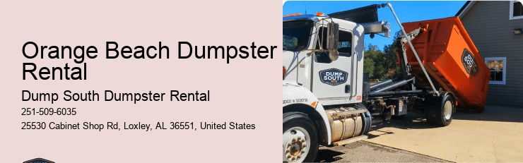 Orange Beach Dumpster Rental