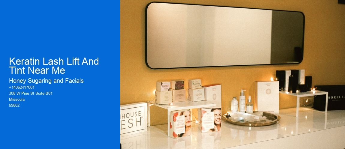 Keratin Lash Lift And Tint Near Me