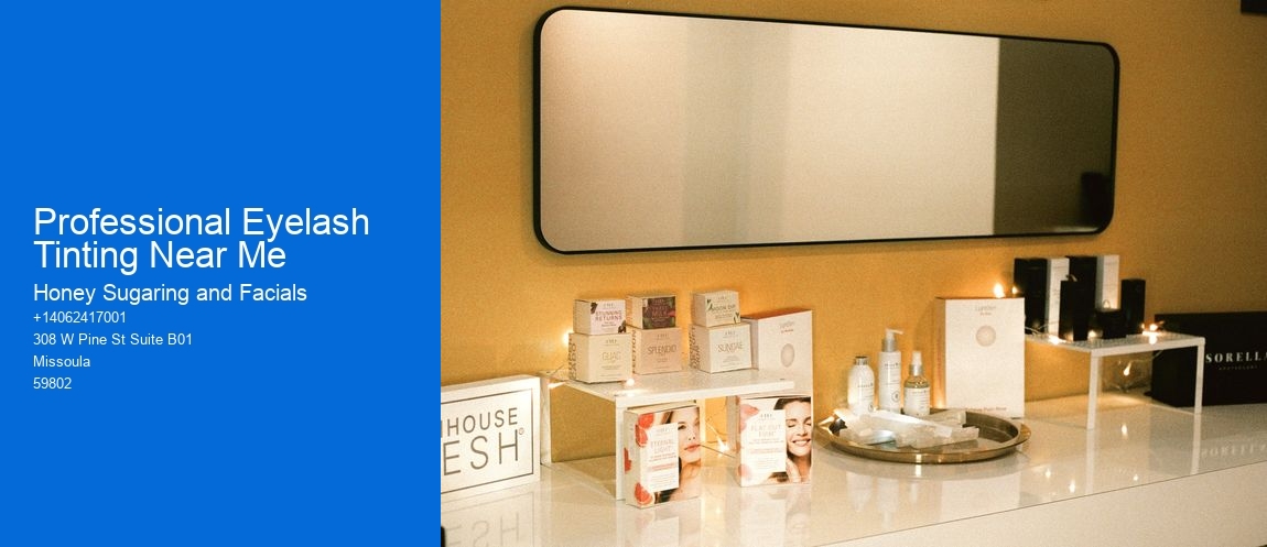 Professional Eyelash Tinting Near Me