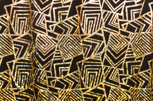 Pattern/Abstract Hologram (Black/Gold)