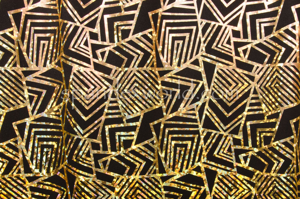 Pattern/Abstract Hologram (Black/Gold)