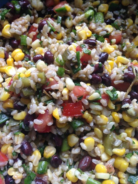 black beans and corn over rice recipes sparkrecipes christmas party receipes
