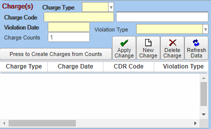 Charge Code Update New Case