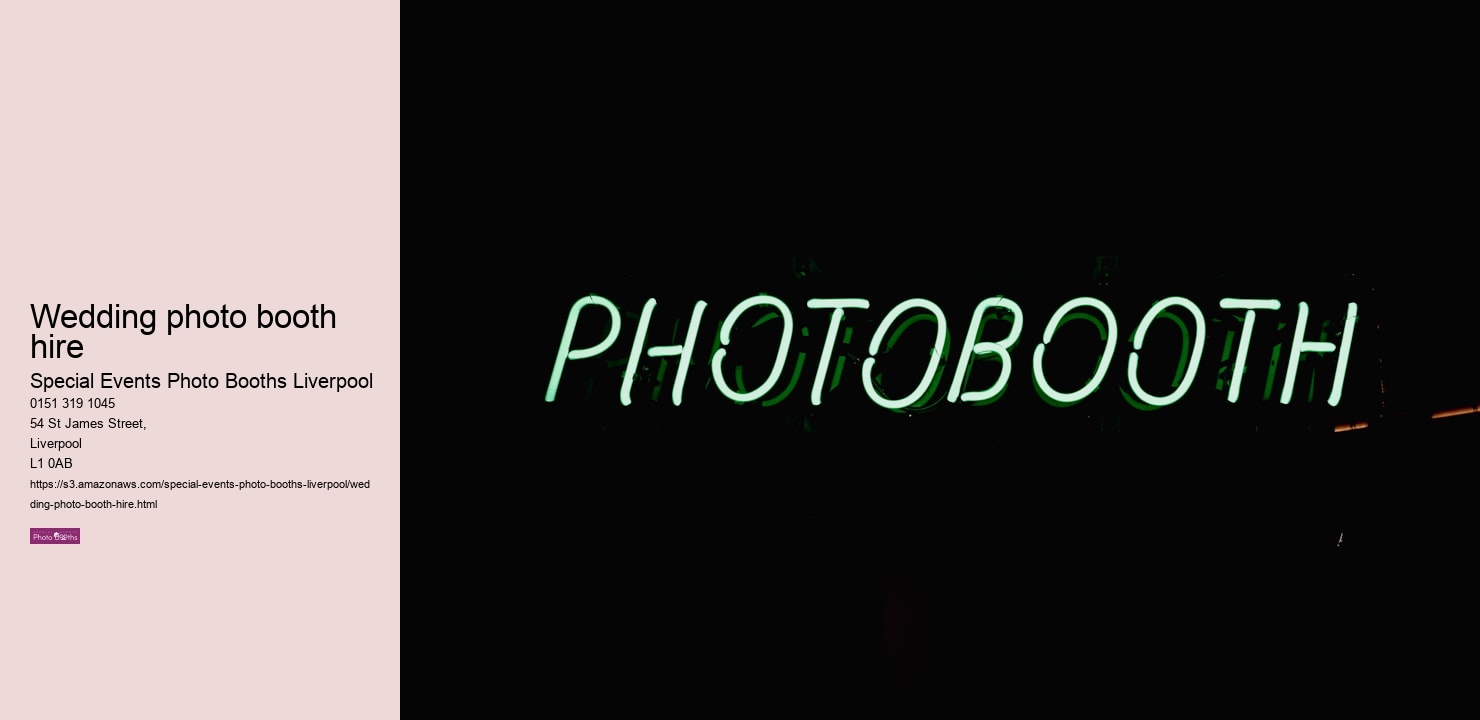 Wedding photo booth hire