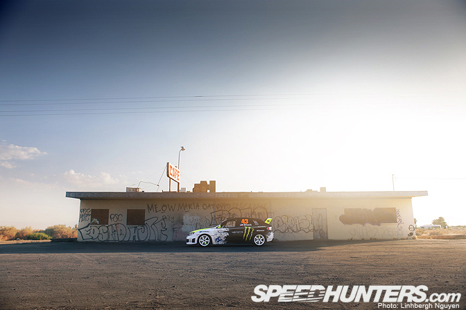 Desktops>> Ken Block, The Subaru, & The Sea