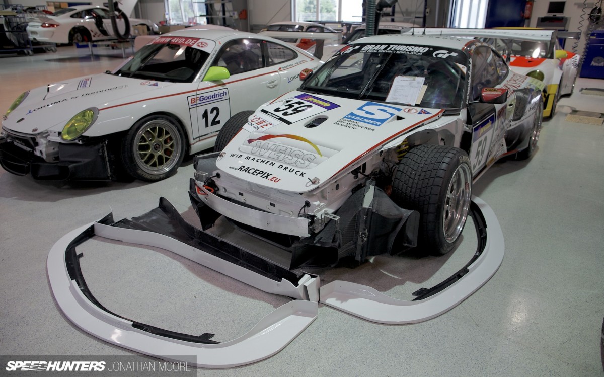 Manthey Racing headquarters on the Gewerbe Park at the Nürburgring Nordschleife, Germany