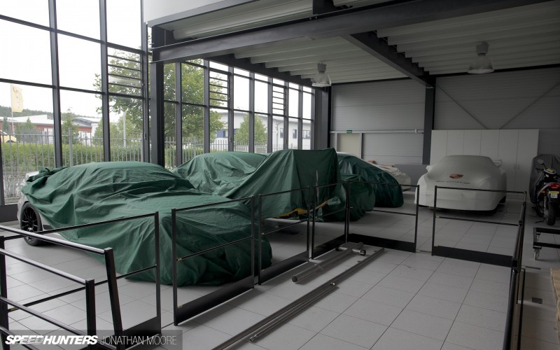 Manthey Racing headquarters on the Gewerbe Park at the Nürburgring Nordschleife,&nbsp;Germany