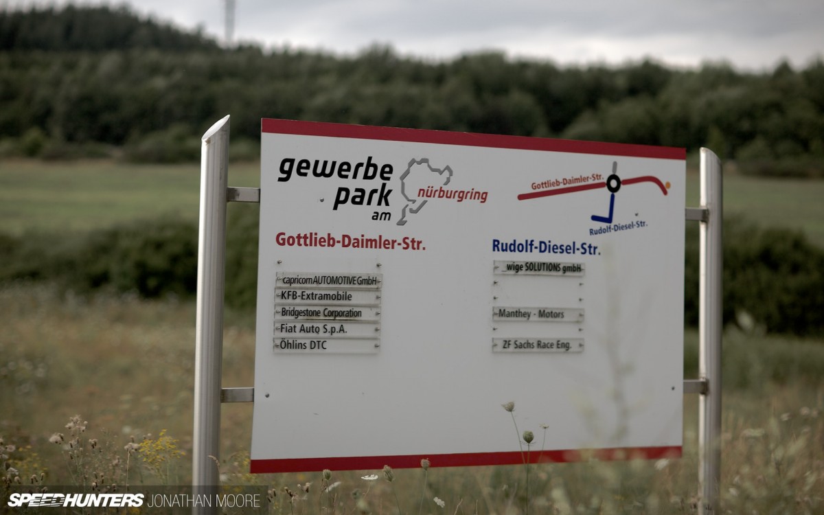 Manthey Racing headquarters on the Gewerbe Park at the Nürburgring Nordschleife, Germany