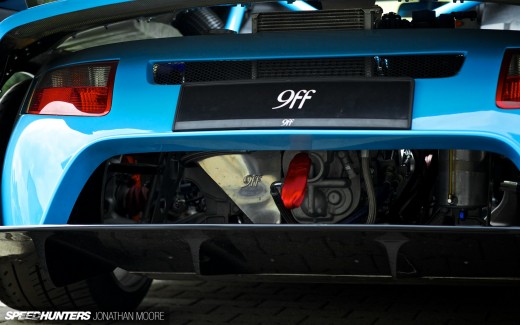 The workshop of specialist Porsche tuners 9FF