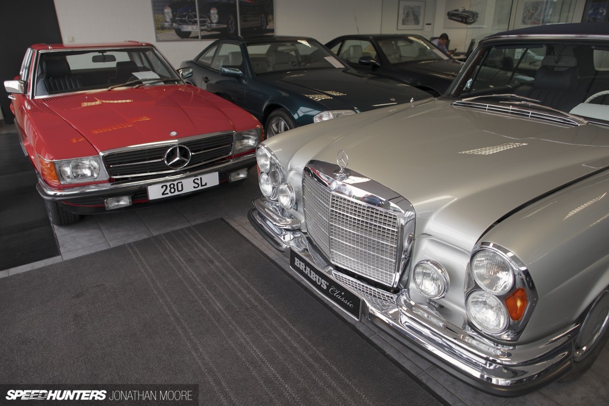 The headquarters and manufacturing facilities of Brabus, specialist tuners of high performance Mercedes-Benz cars