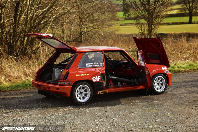 Andrew Cooper's Renault 5 Turbo, prepared by John Price Racing