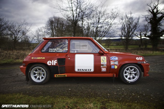 Andrew Cooper's Renault 5 Turbo, prepared by John Price Racing