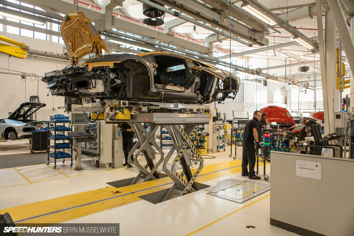 Lamborghini Factory Italy Aventador production line-22