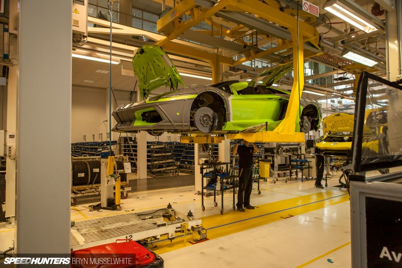 Lamborghini Factory Italy Aventador production line-27