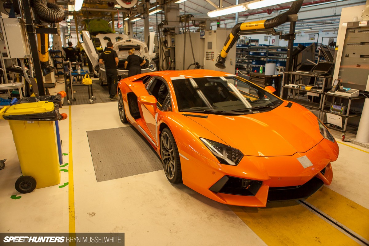 Lamborghini Factory Italy Aventador production line-28
