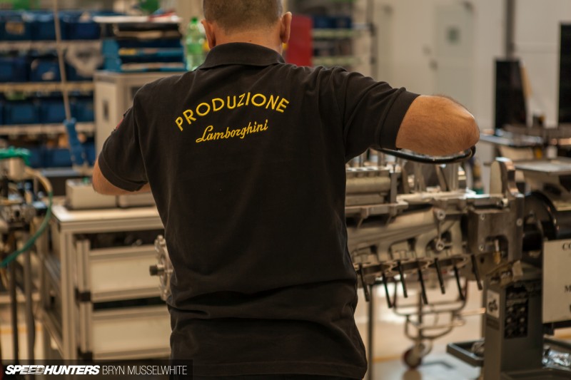 Lamborghini Factory Italy Aventador production line-6