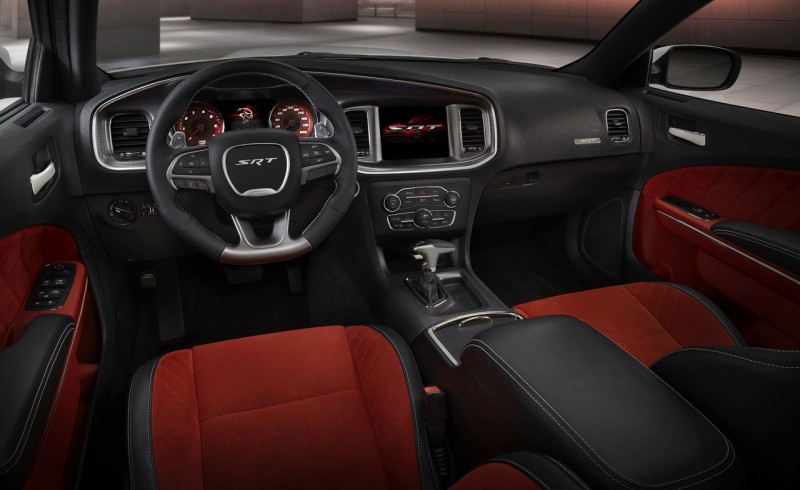 2015 Dodge Charger SRT Hellcat (shown in Ruby Red Alcantara&nbsp;sued